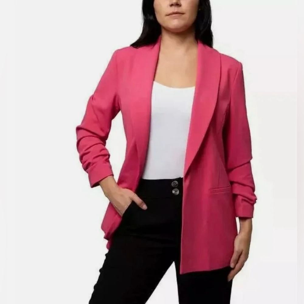 🌷 NWT! Dakota Blue Barbie Pink Crepe Blazer Size Small